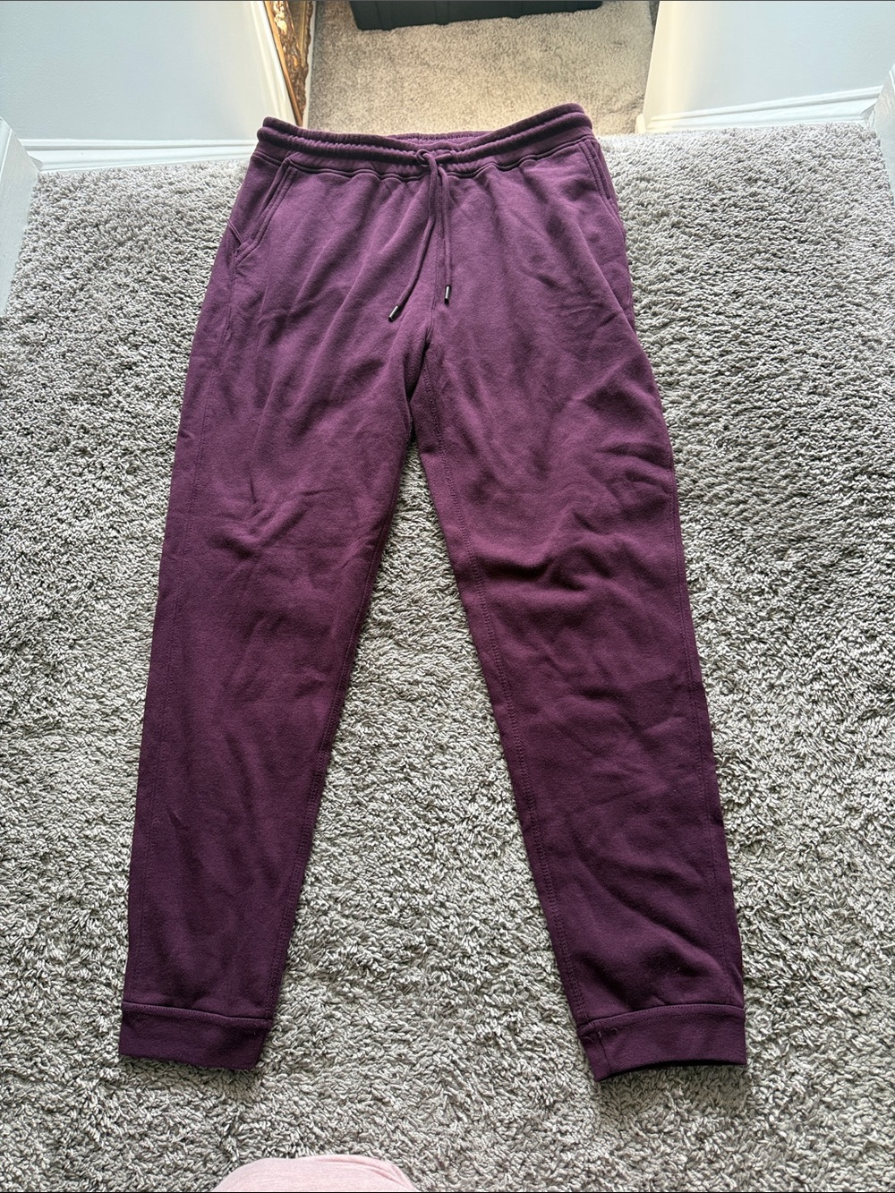 Maroon Jogger Sweatpants - Comfortable Everyday Wear
